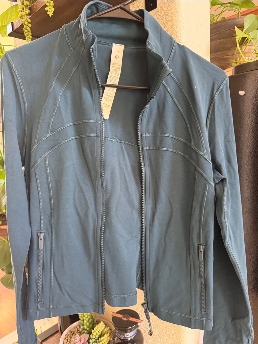 lululemon athletica Teal Full-Zip Utility Jacket